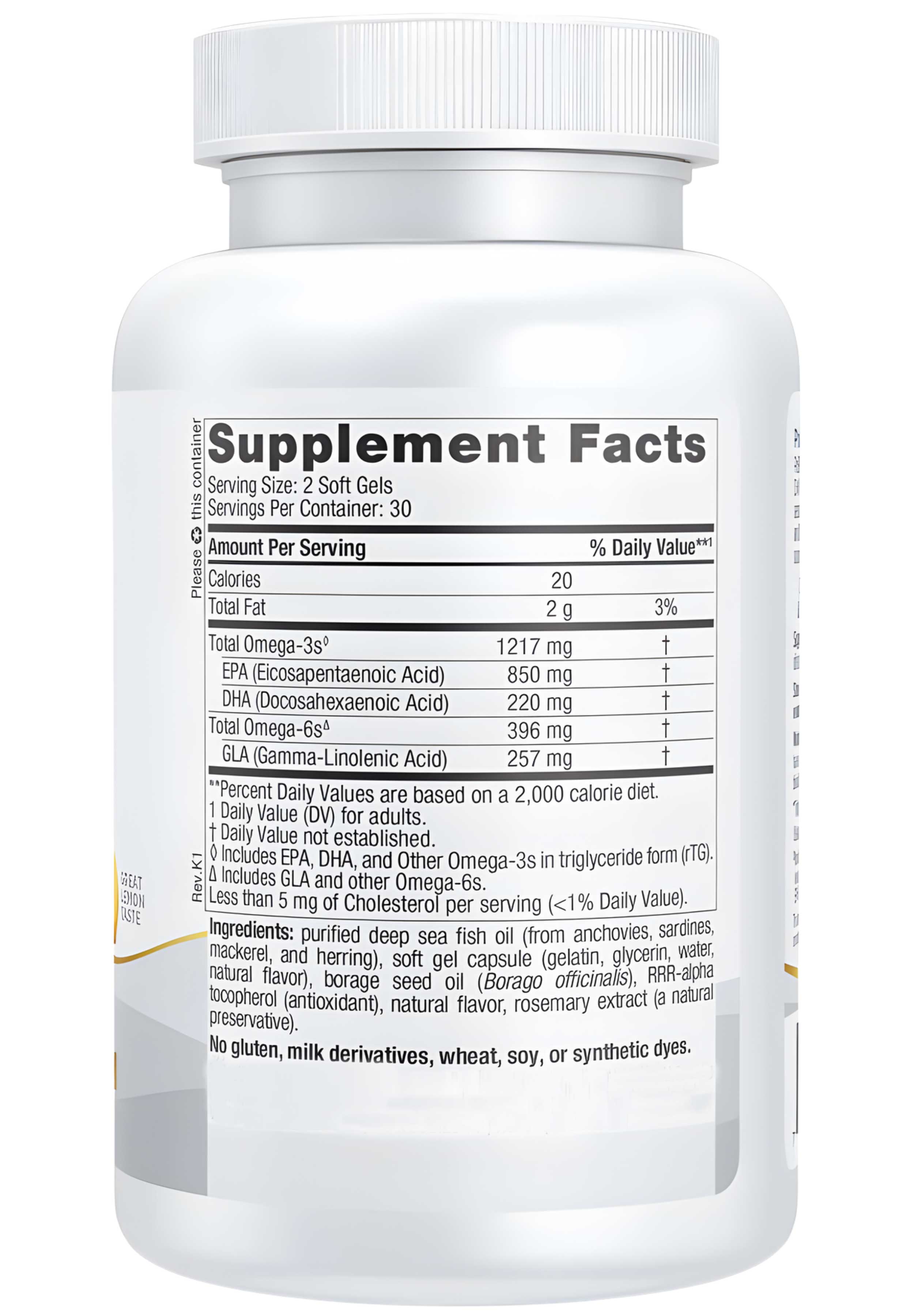 Nordic Naturals ProEPA with Concentrated GLA Ingredients