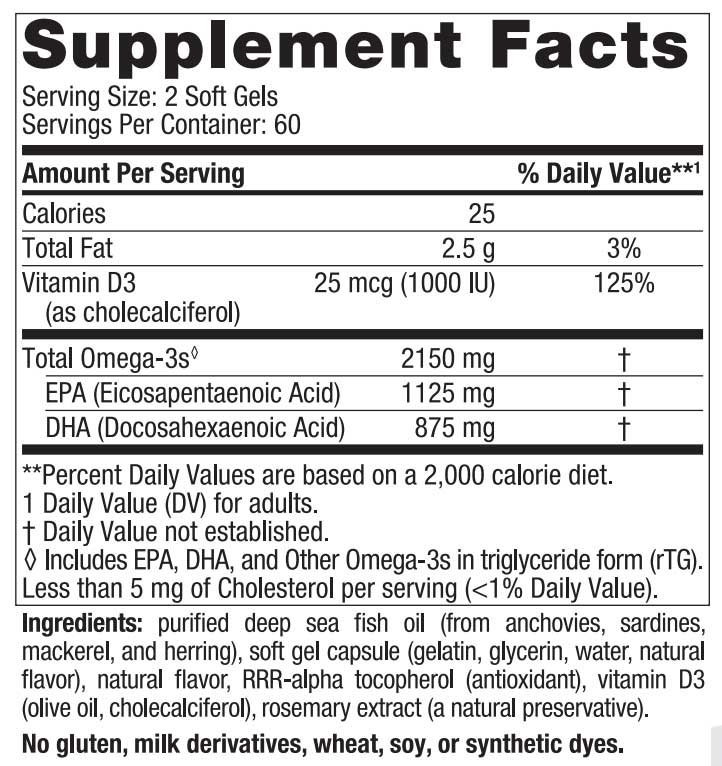Nordic Naturals ProOmega 2000-D Ingredients