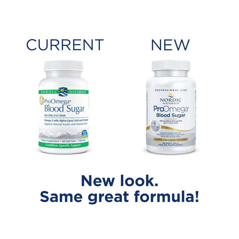 Nordic Naturals ProOmega Blood Sugar New Look