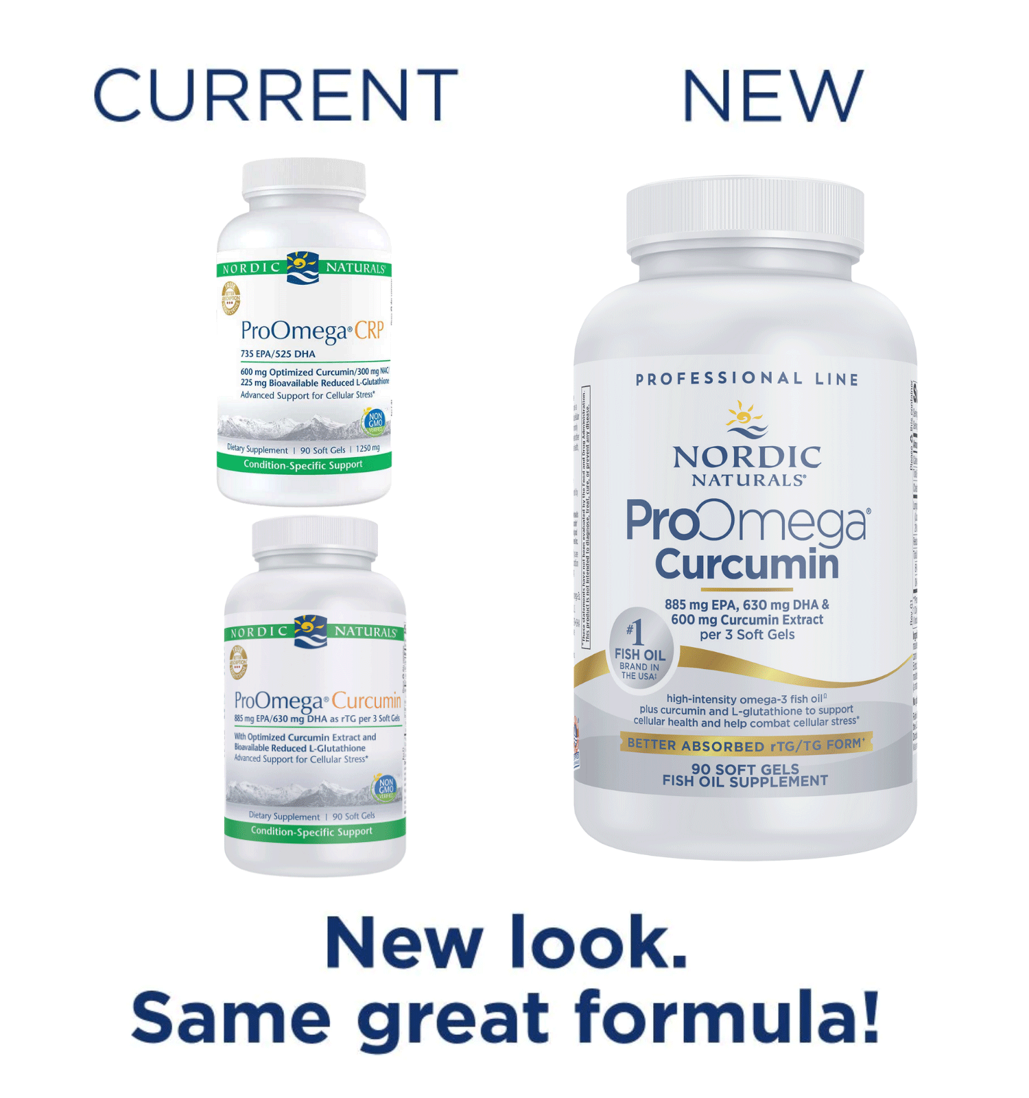 Nordic Naturals ProOmega Curcumin (Formerly ProOmega CRP) New Look