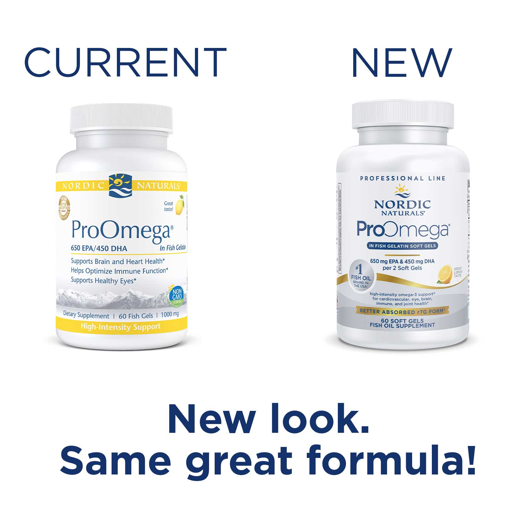 Nordic Naturals ProOmega in Fish Gelatin New Look