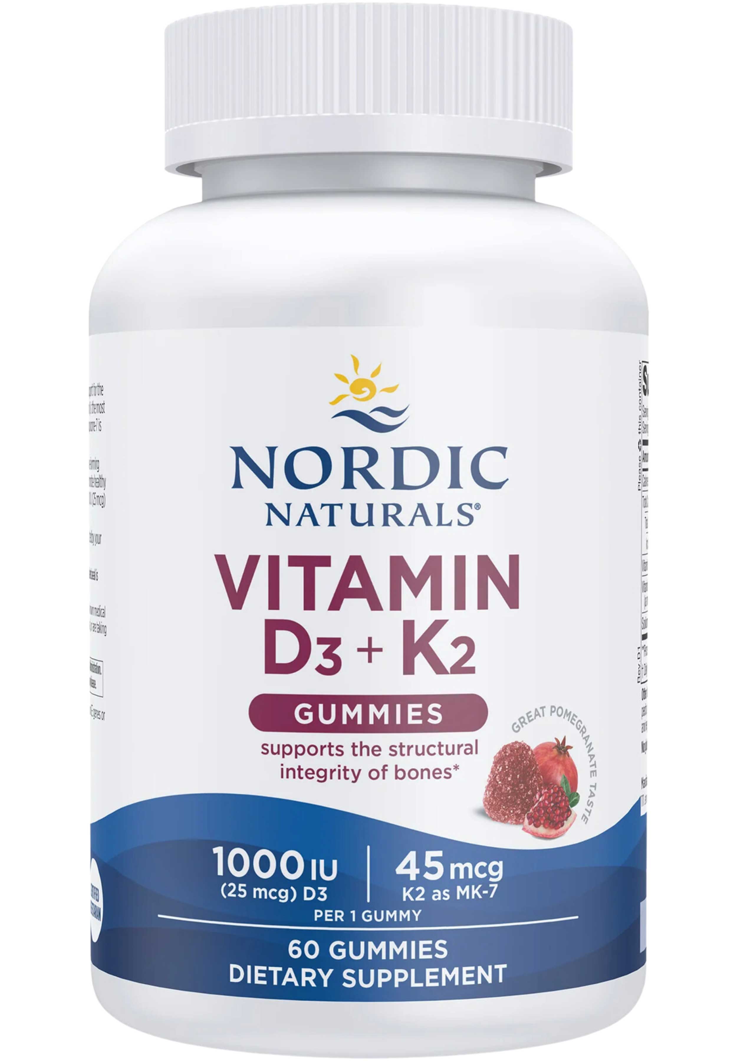 Nordic Naturals Vitamin D3 + K2 Gummies