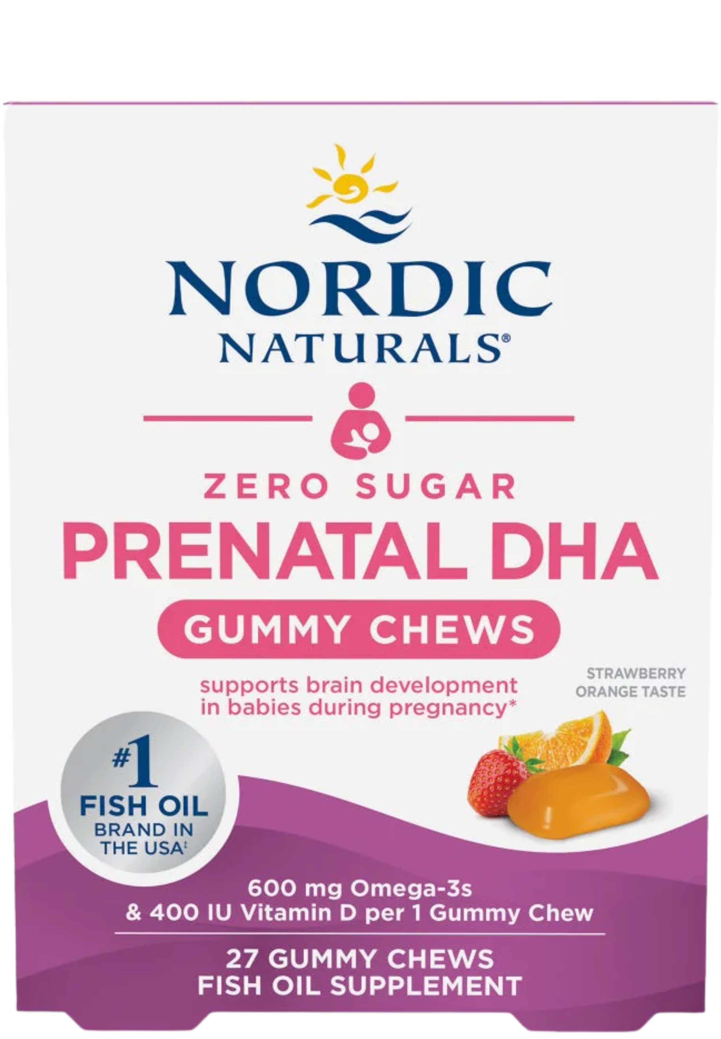 Nordic Naturals Zero Sugar Prenatal DHA Gummy Chews