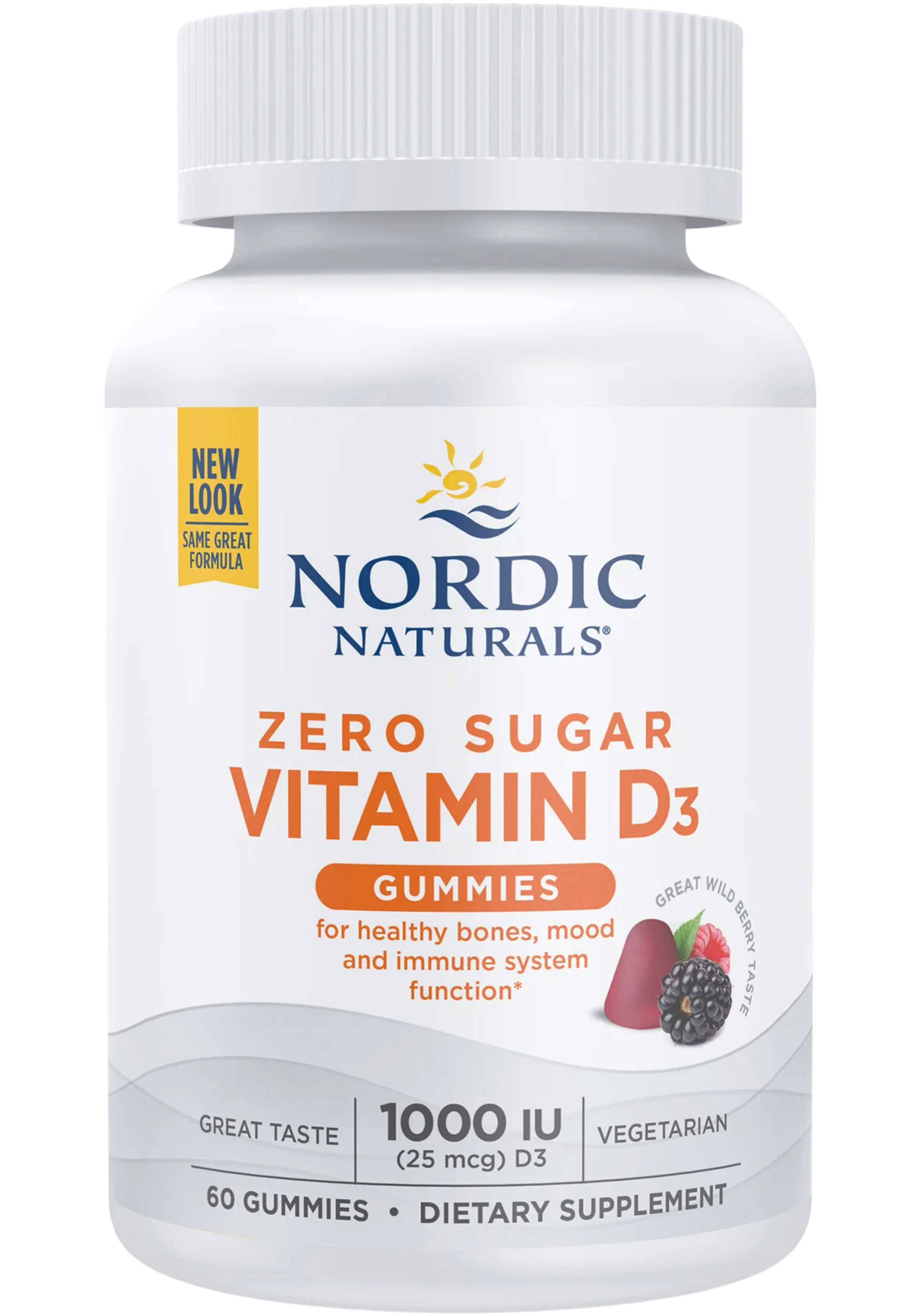 Nordic Naturals Zero Sugar Vitamin D3 Gummies