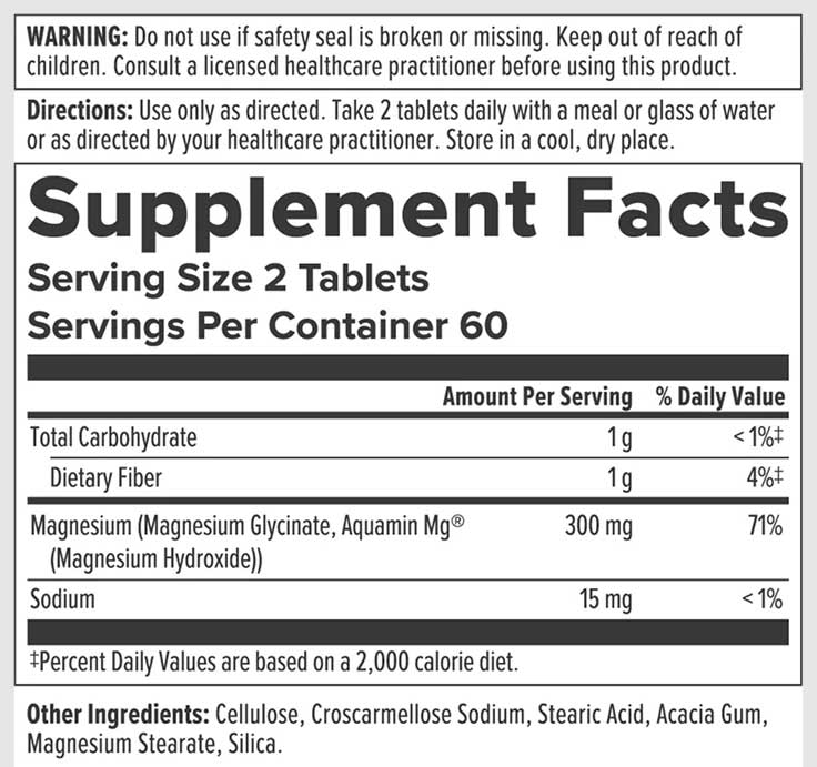 Nutra BioGenesis High-Potency Chelated Magnesium Ingredients