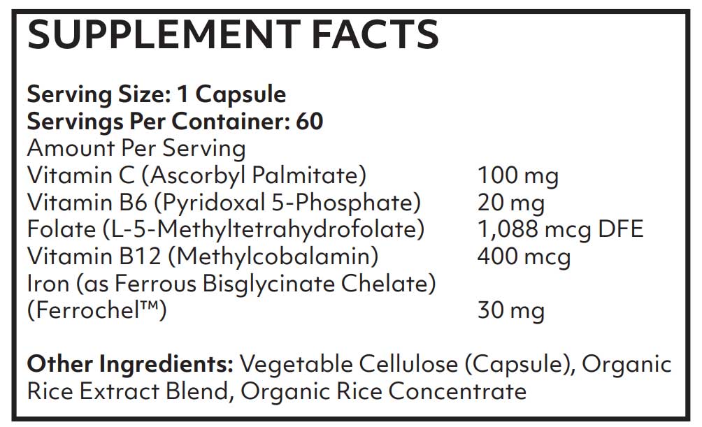 Nutritional Frontiers EZ-Iron Ingredients