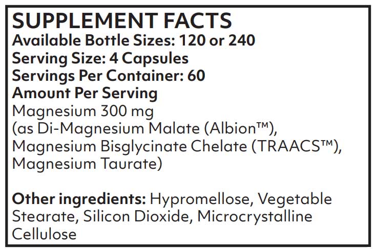 Nutritional Frontiers Mag Complete 300 Ingredients