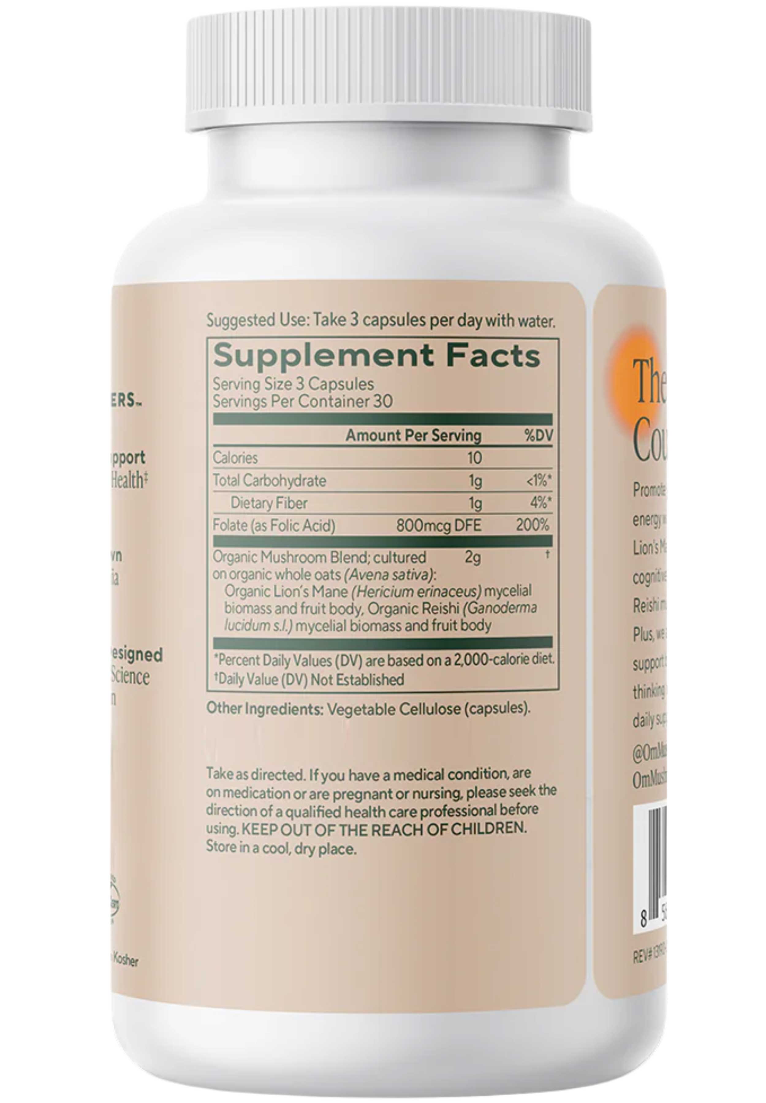 Om Mushroom Superfood Brain Fuel Ingredients