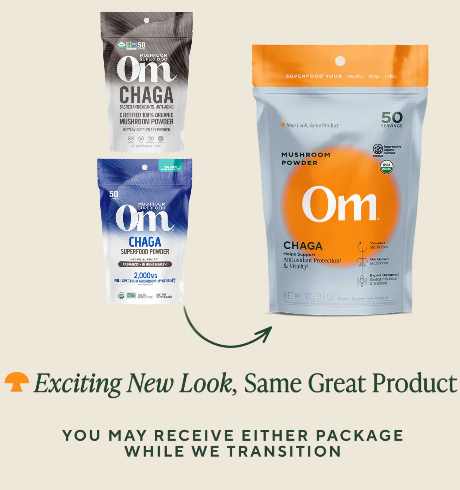 Om Mushroom Superfood Chaga Powder New Look