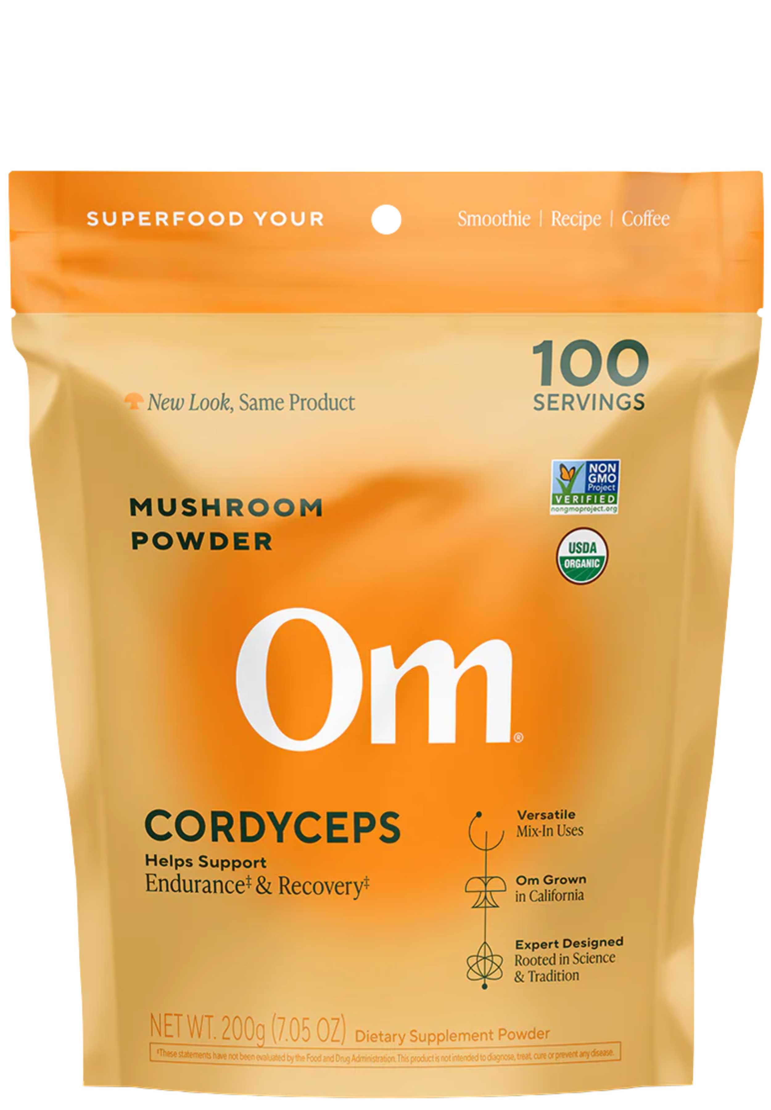 Om Mushroom Superfood Cordyceps Militaris Powder