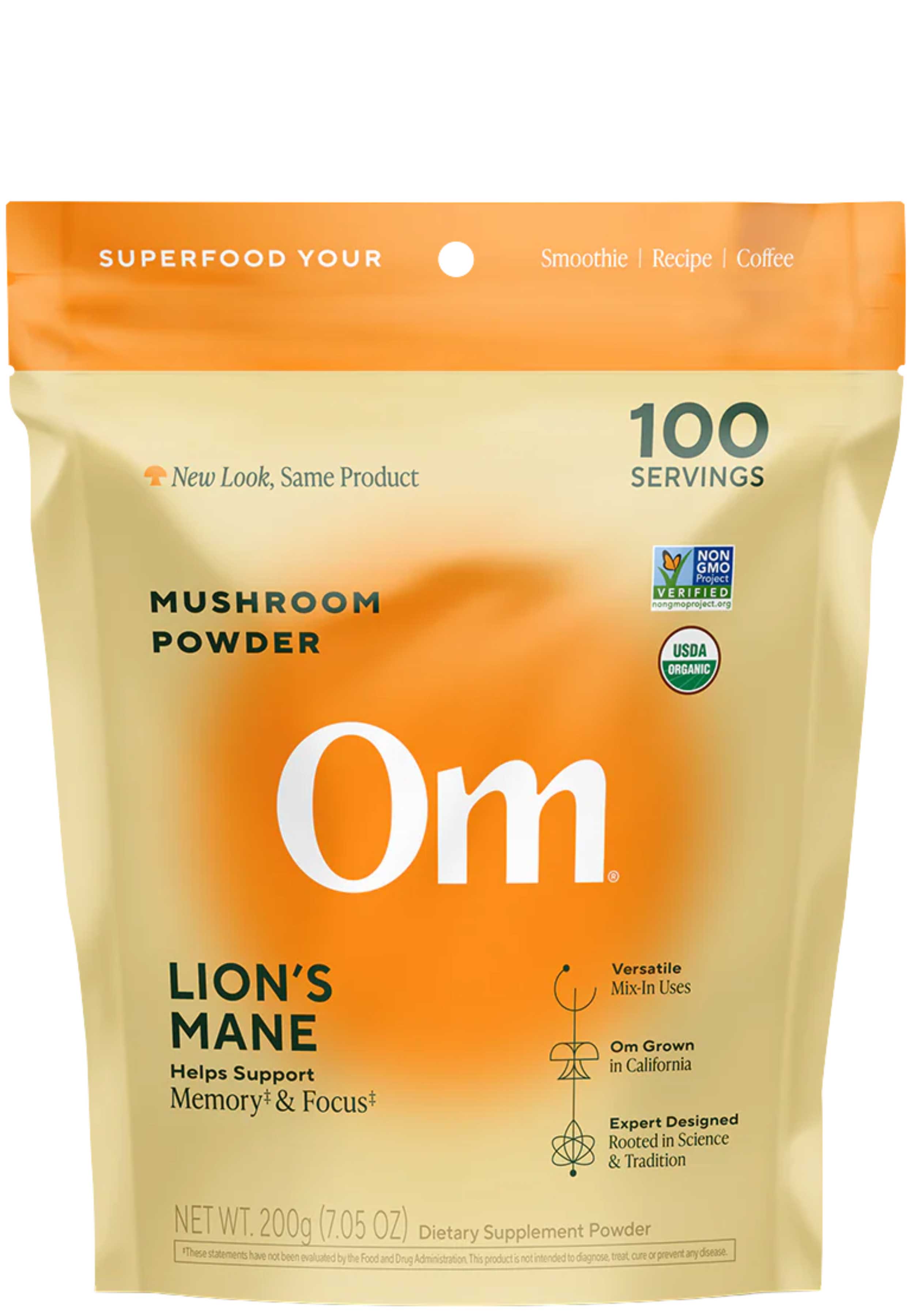 Om Mushroom Superfood Lion's Mane Powder
