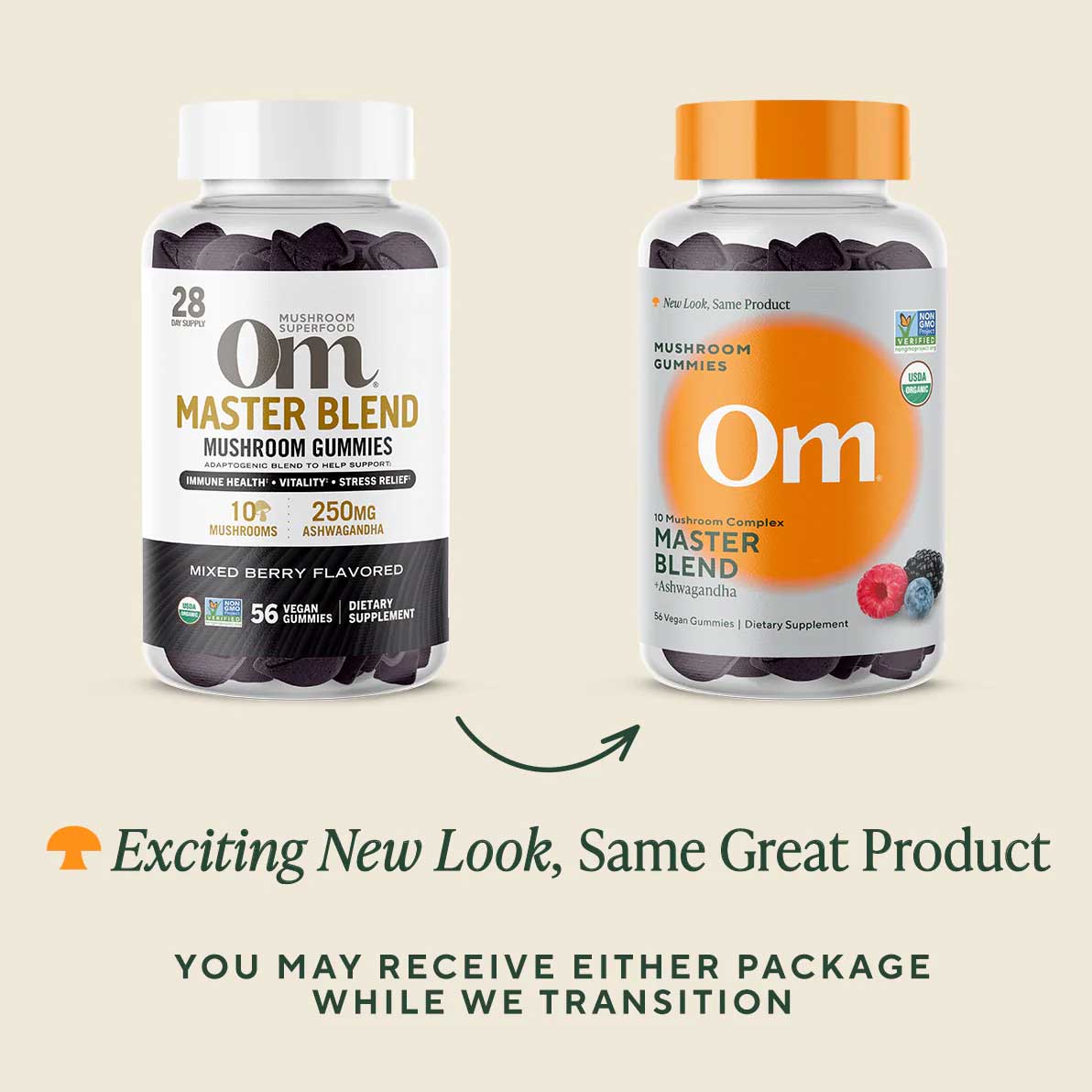 Om Mushroom Superfood Master Blend New Look