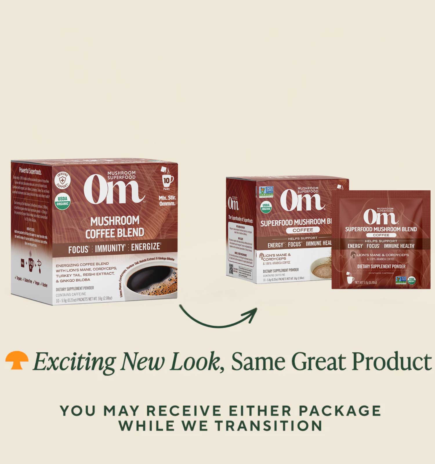 Om Mushroom Superfood Mushroom Coffee Blend New Look