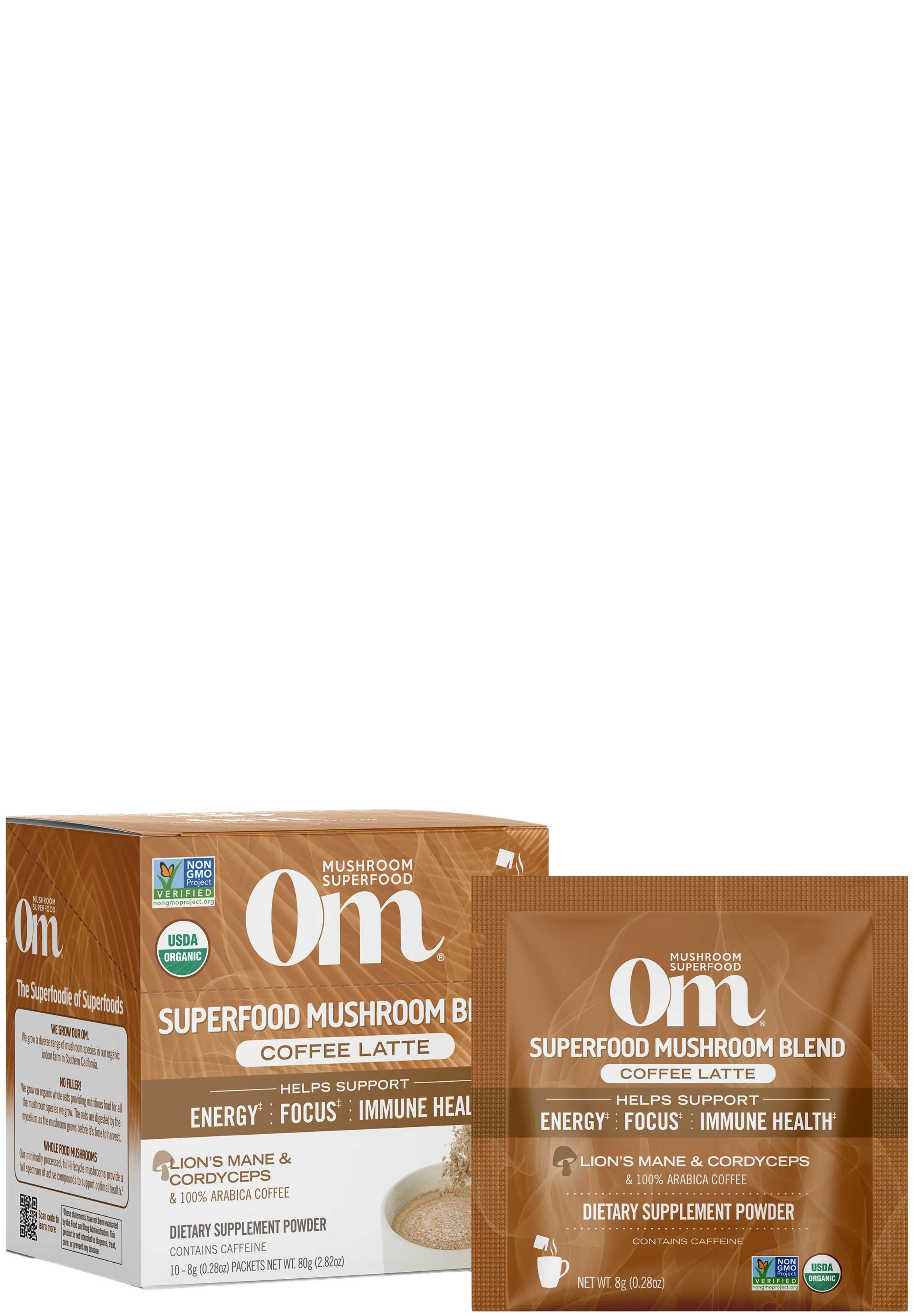 Om Mushroom Superfood Mushroom Coffee Latte Blend