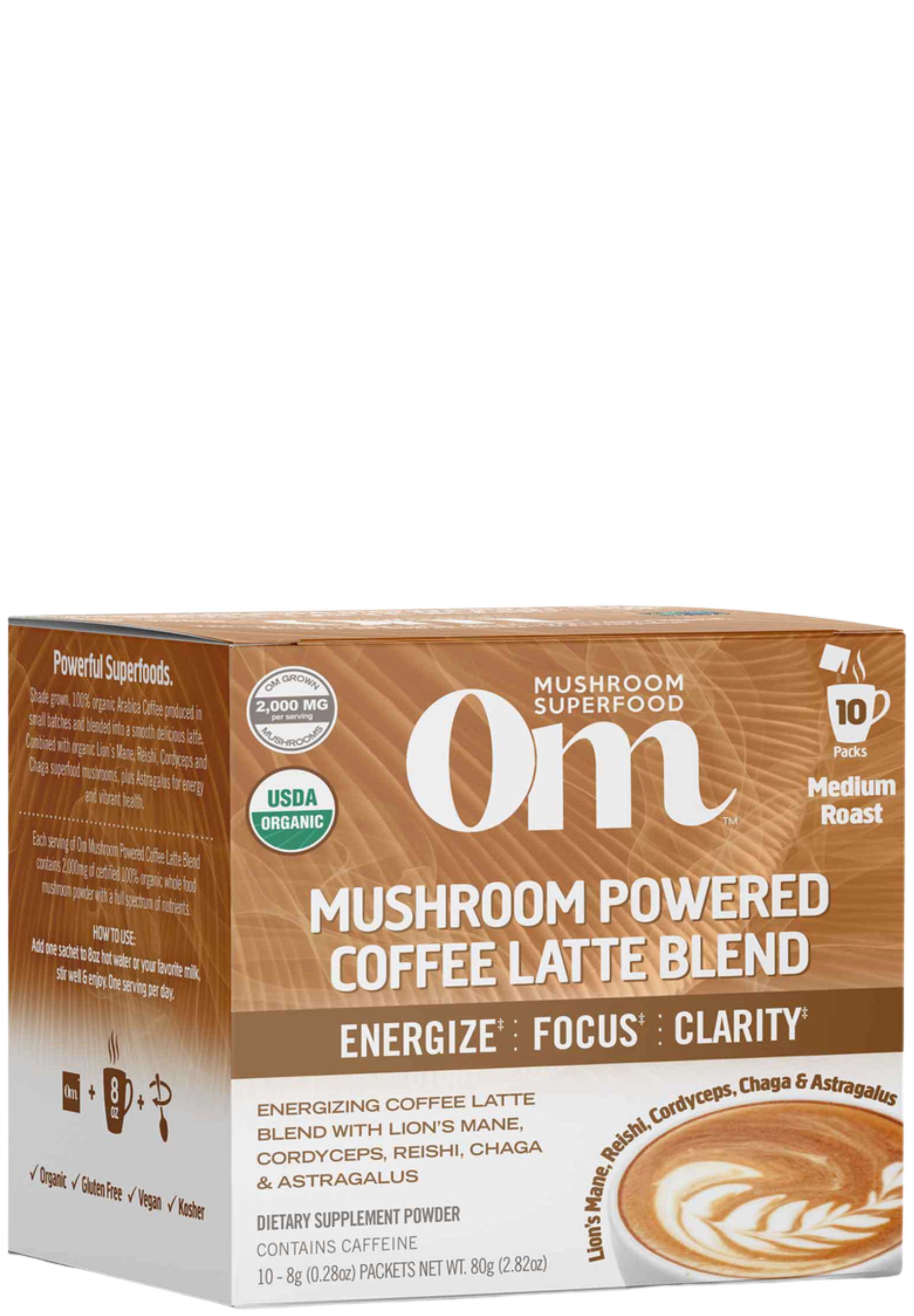 Om Mushroom Superfood Mushroom Coffee Latte Blend