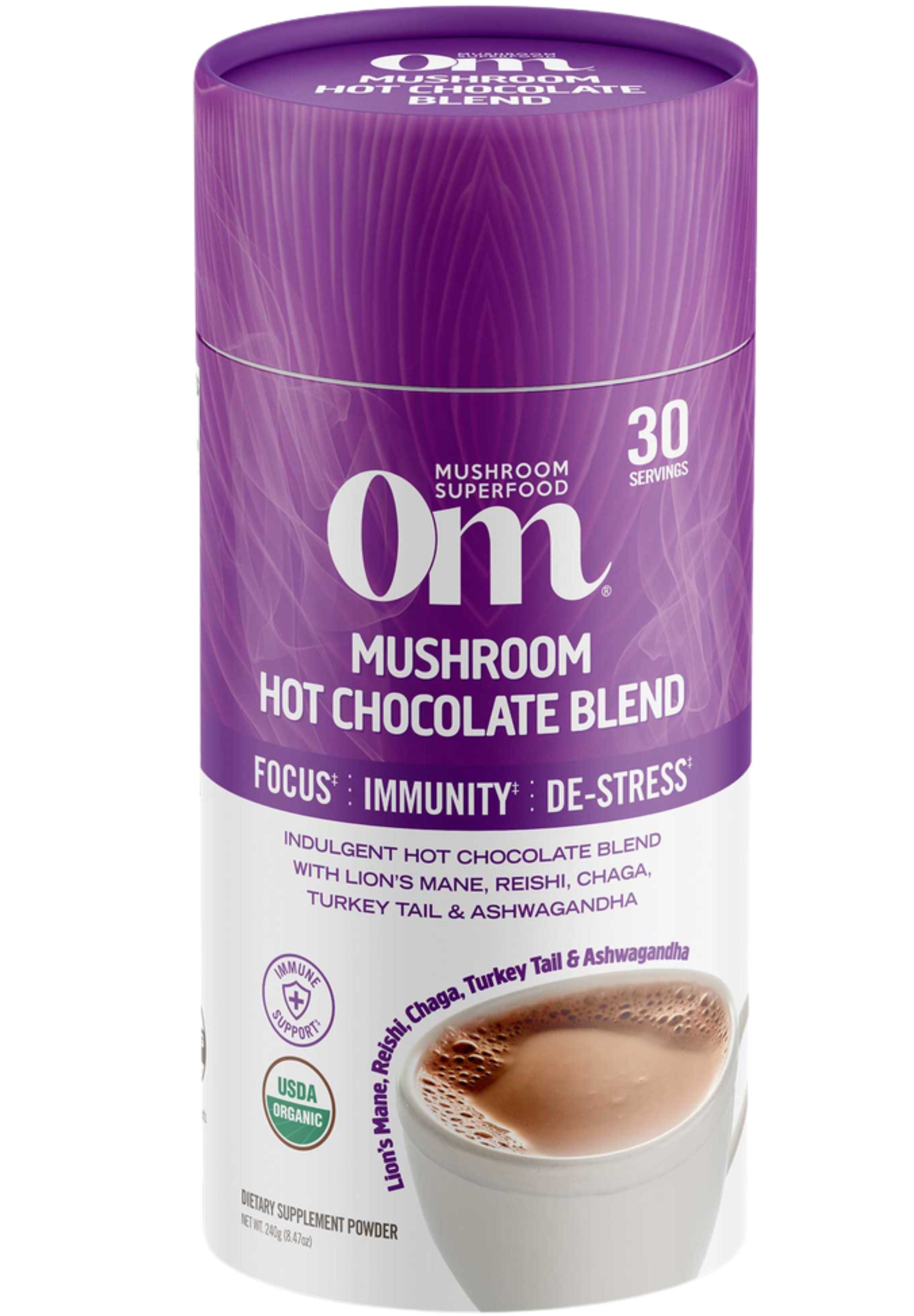 Om Mushroom Superfood Mushroom Hot Chocolate Blend
