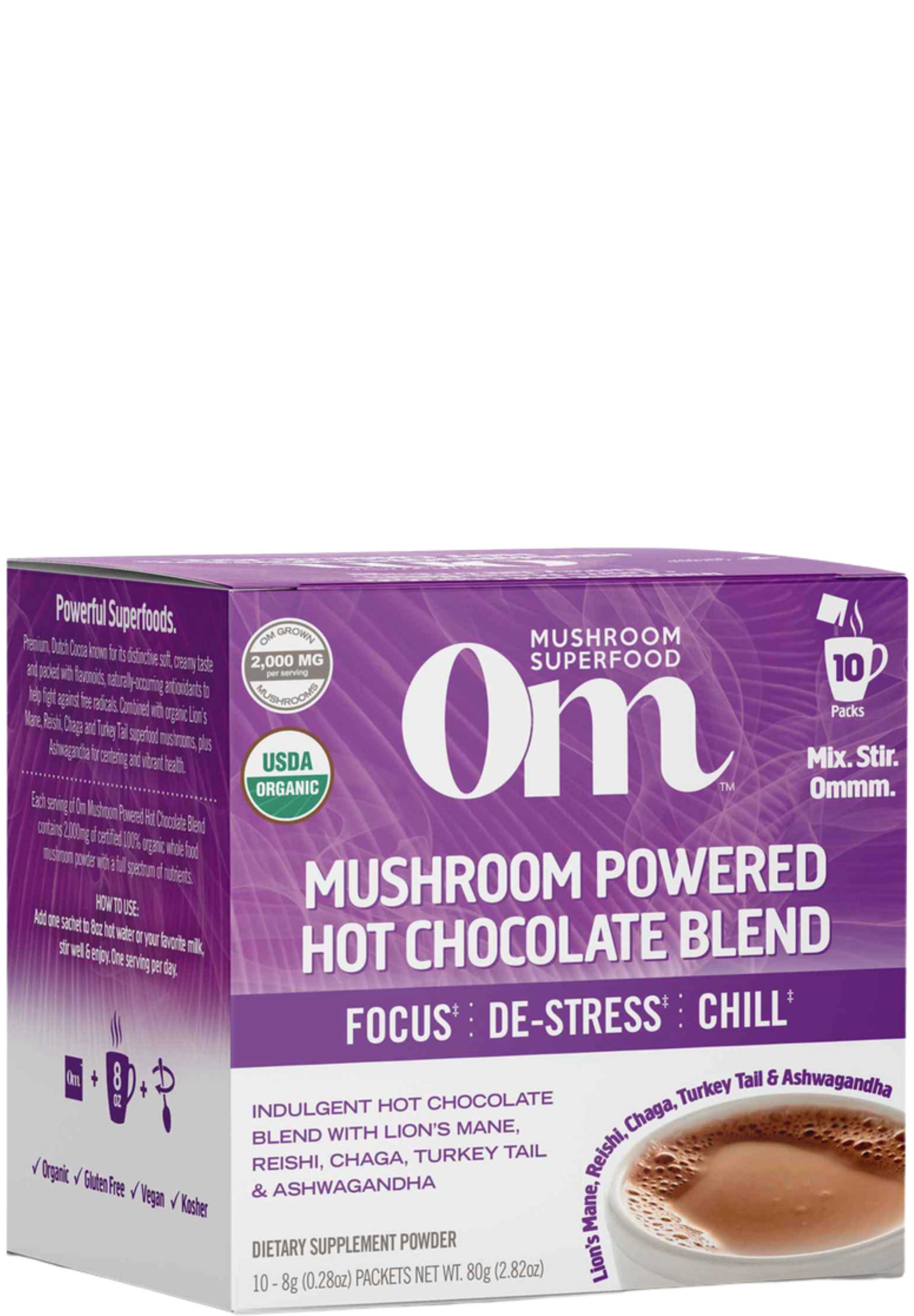 Om Mushroom Superfood Mushroom Hot Chocolate Blend