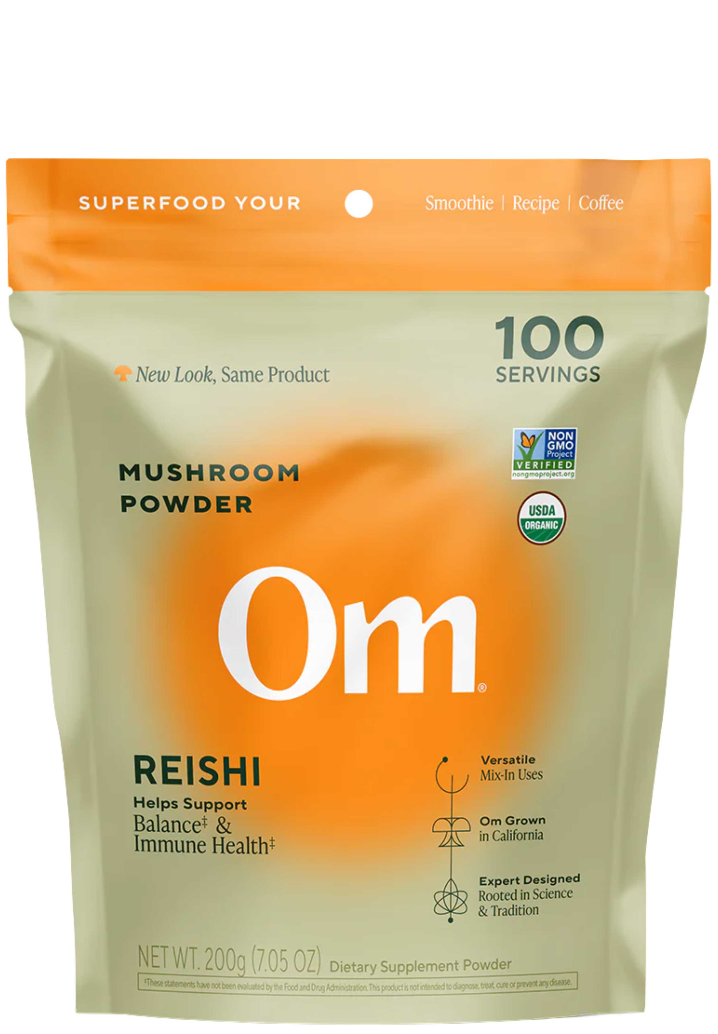 Om Mushroom Superfood Reishi (Ganoderma lucidum)