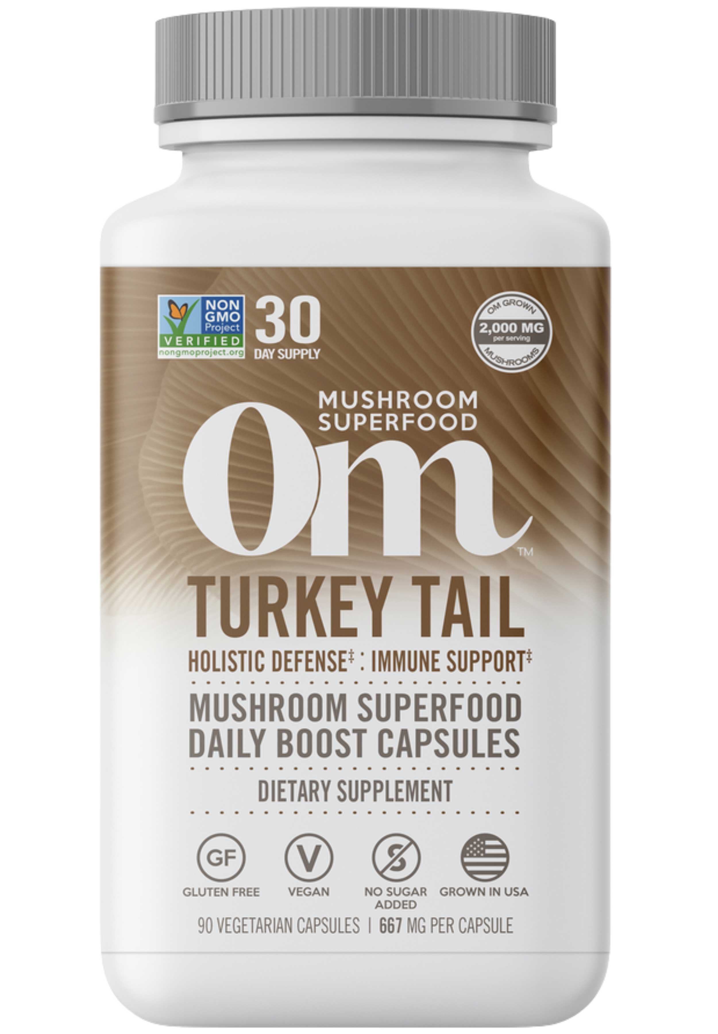 Om Mushroom Superfood Turkey Tail Capsules
