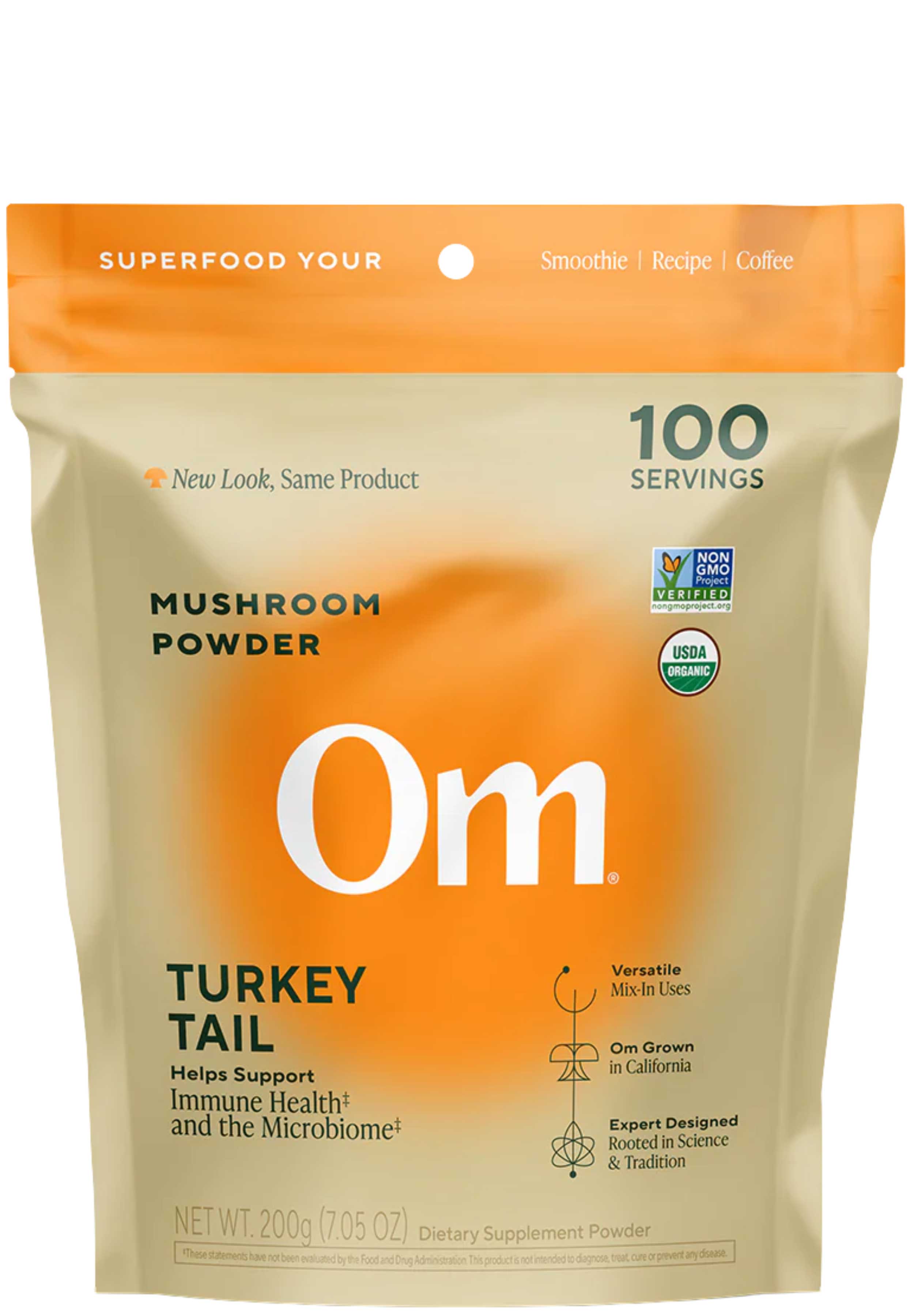 Om Mushroom Superfood Turkey Tail (Trametes Versicolor)