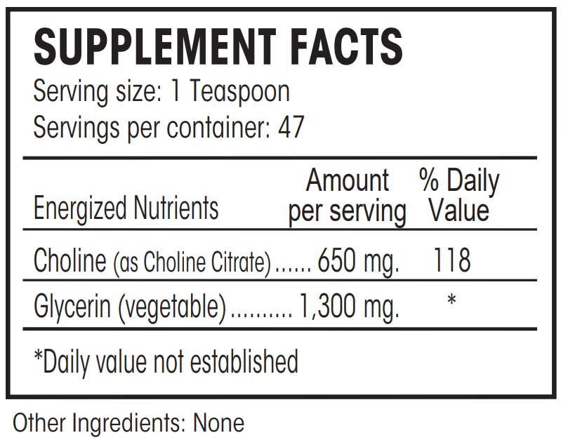 Perque Choline Citrate Ingredients