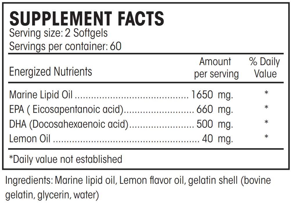 Perque EPA/DHA Guard Ingredients