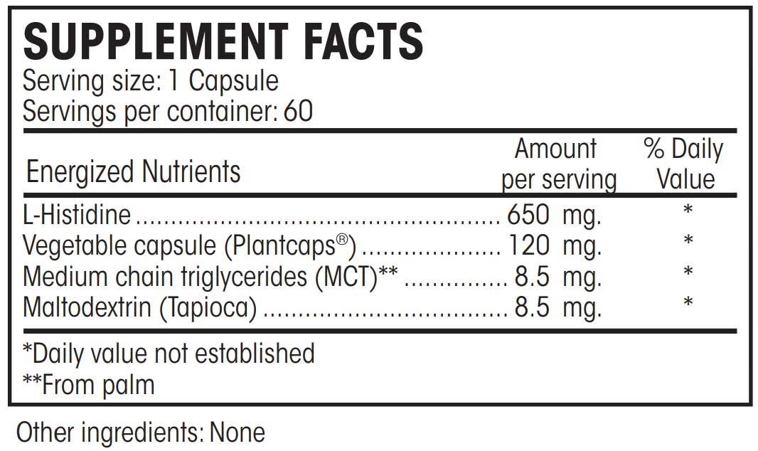 Perque L-Histidine Guar Ingredients