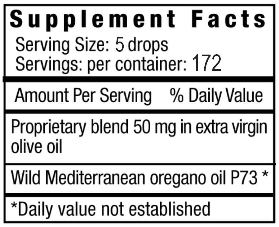 Physician's Strength Extra Strength OregaWild Ingredients