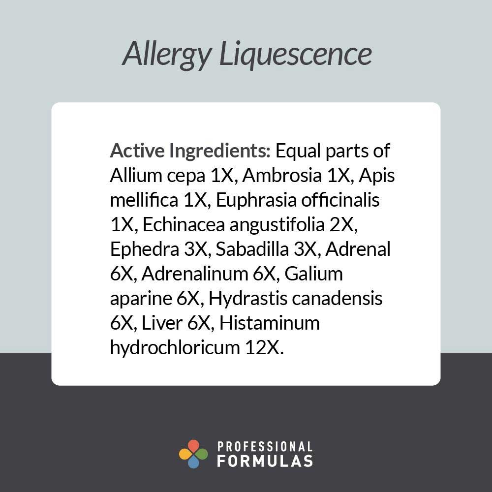 Professional Formulas Allergy Liquesence Ingredients