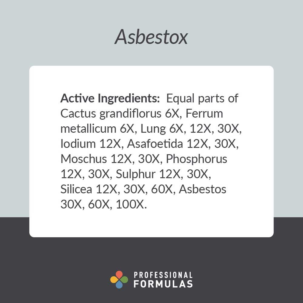 Professional Formulas Asbestox Ingredients