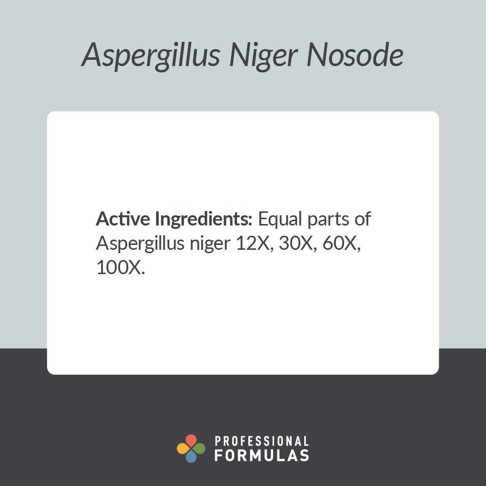 Professional Formulas Aspergillus Niger Nosode Ingredients