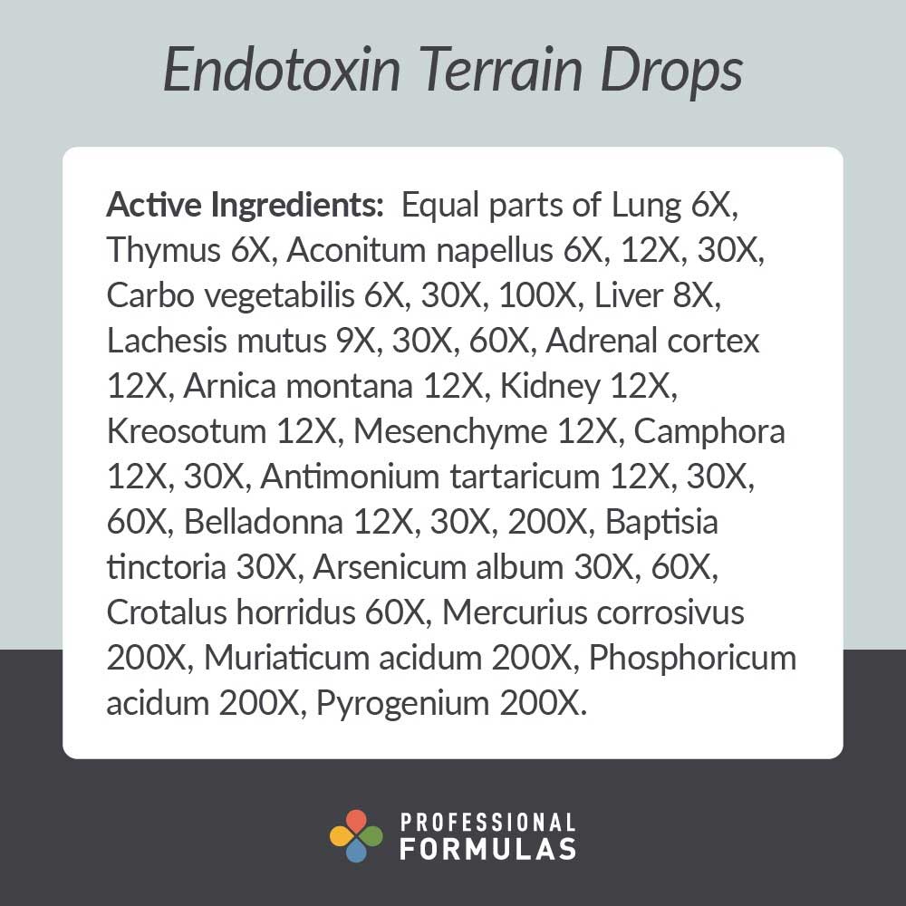 Professional Formulas Endotoxin Terrain Drops Ingredients