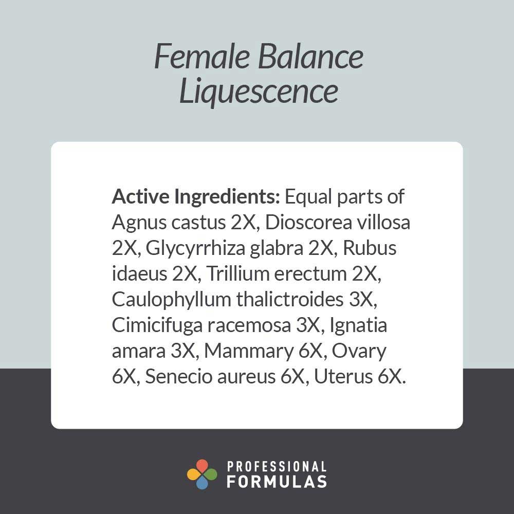 Professional Formulas Female Balance Liquescence Ingredients