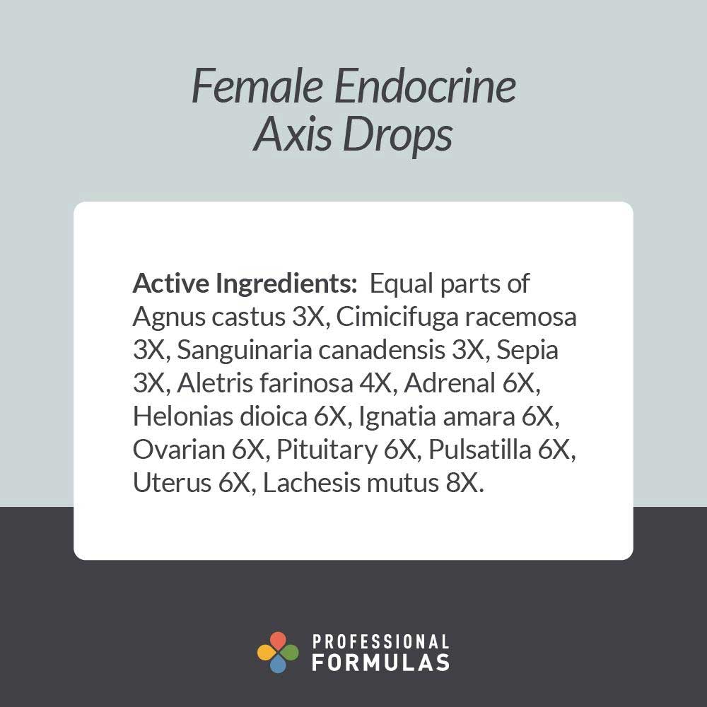 Professional Formulas Female Endocrine Axis Drops Ingredients