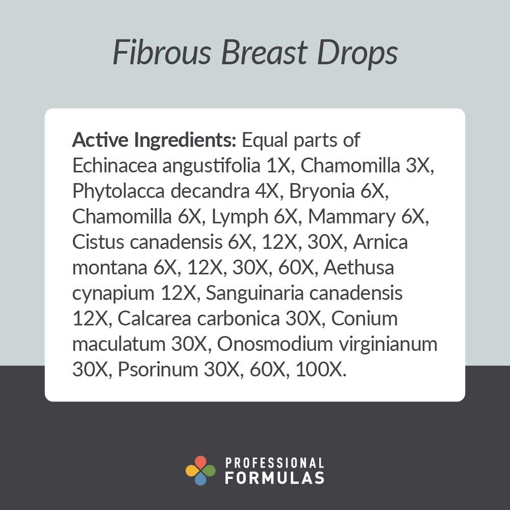 Professional Formulas Fibrous Breast Drops Ingredients