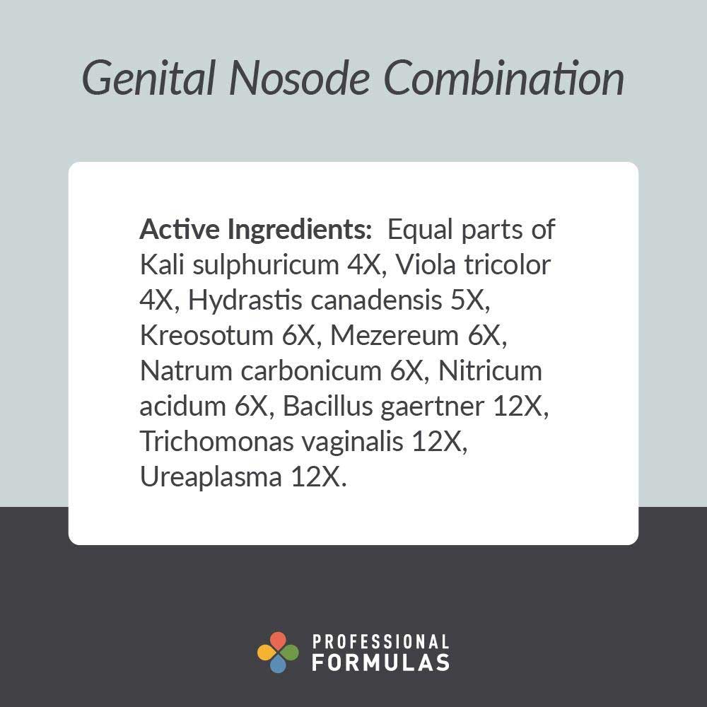 Professional Formulas Genital Nosode Combination Ingredients