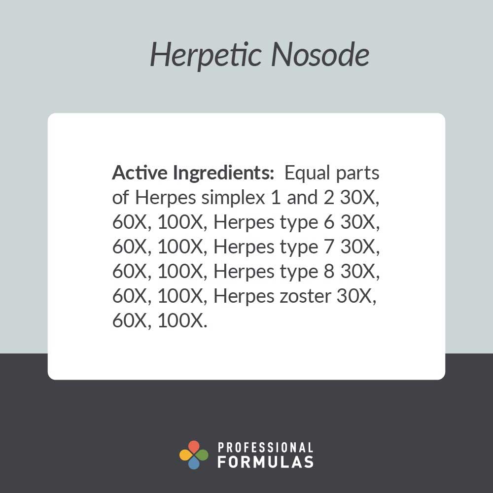 Professional Formulas Herpetic Nosode Ingredients