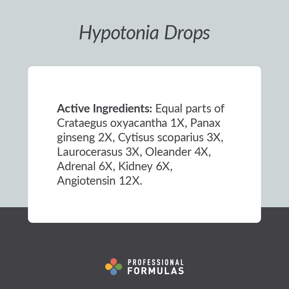 Professional Formulas Hypotonia Drops Ingredients