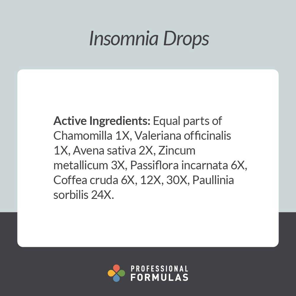 Professional Formulas Insomnia Drops Ingredients