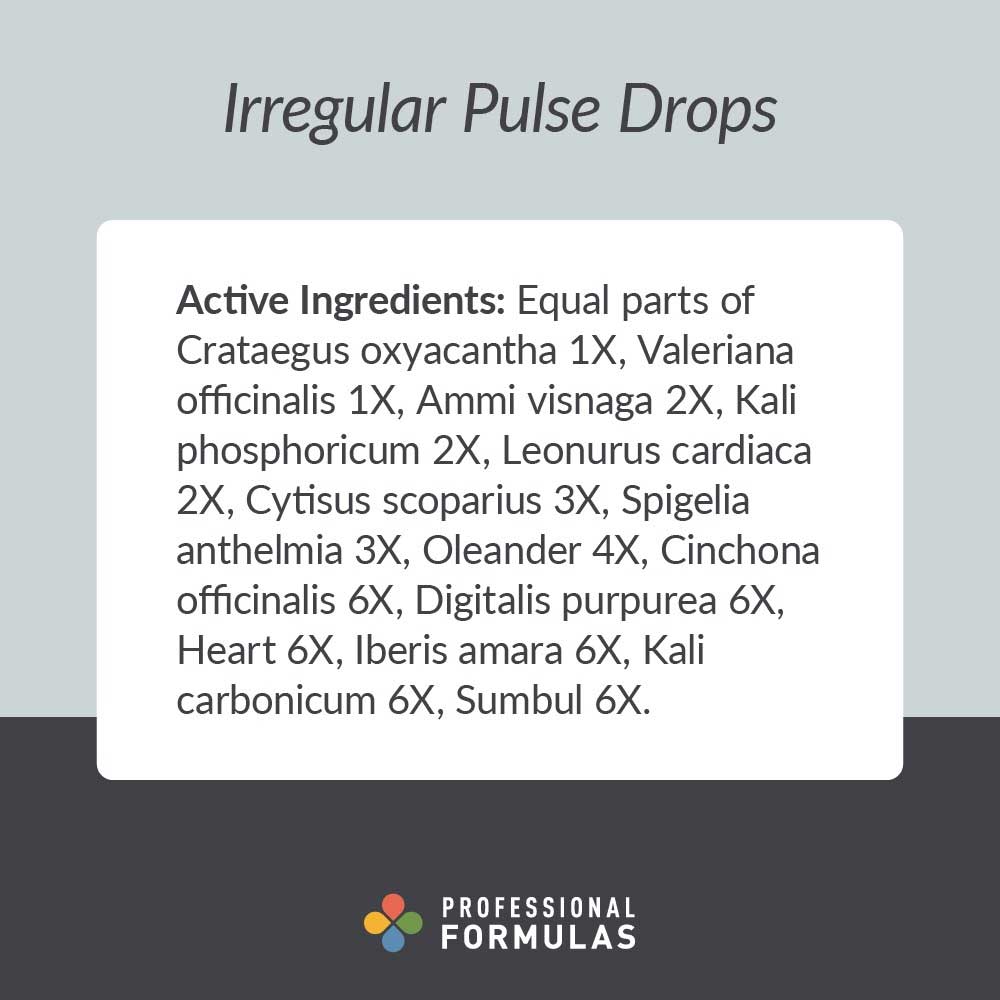 Professional Formulas Irregular Pulse Drops Ingredients