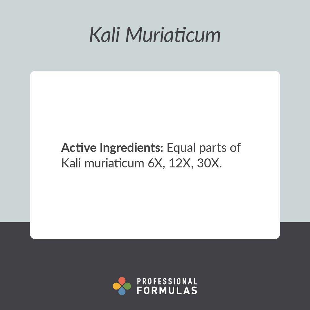Professional Formulas Kali Muriaticum Ingredients