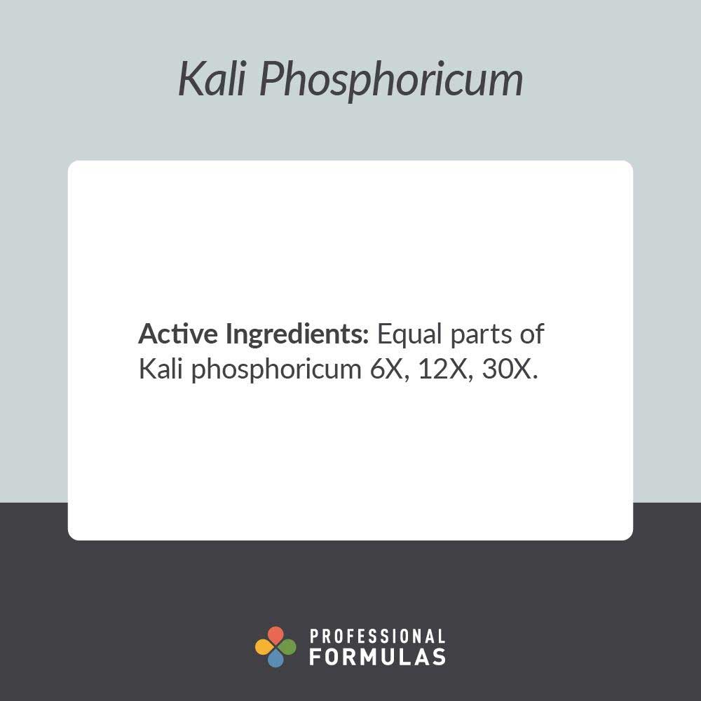Professional Formulas Kali Phosphoricum Ingredients