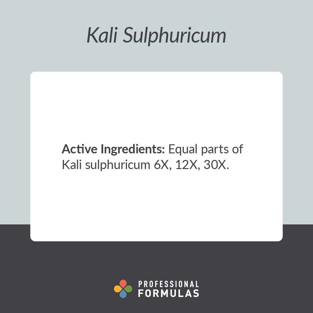 Professional Formulas Kali Sulphuricum Ingredients