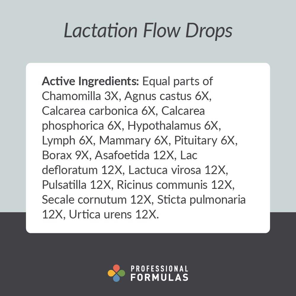 Professional Formulas Lactation Flow Drops Ingredients