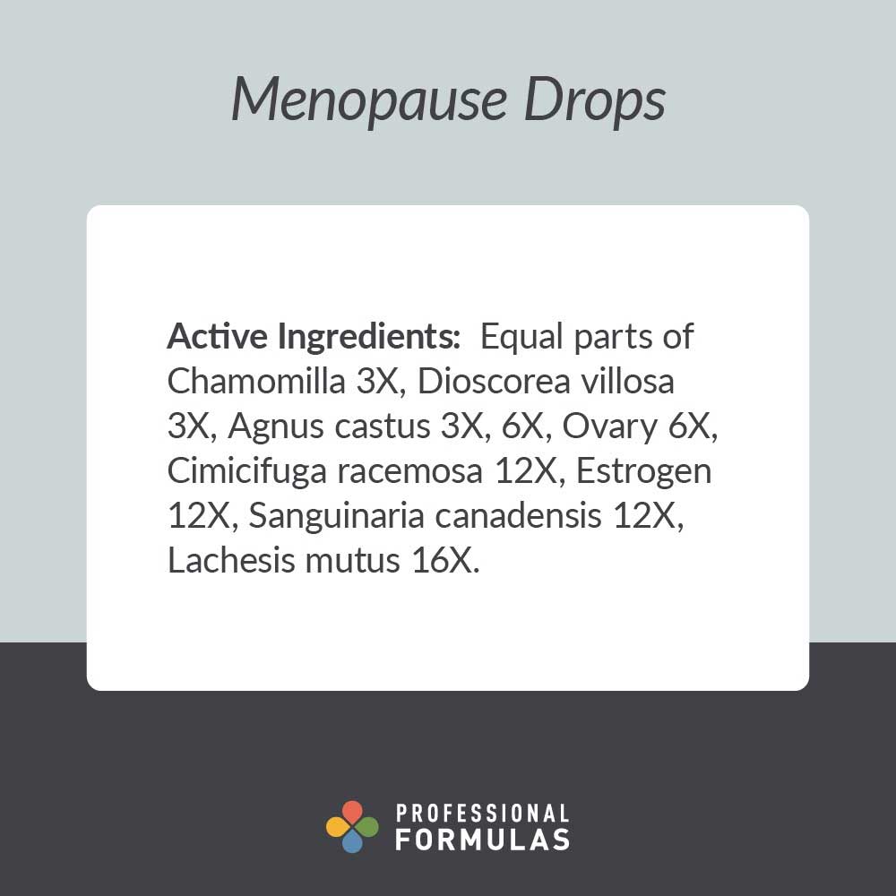 Professional Formulas Menopause Drops Ingredients