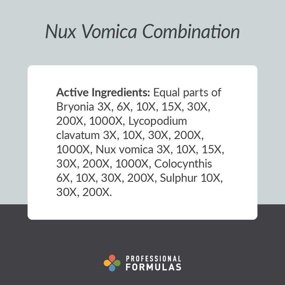 Professional Formulas Nux Vomica Combination Ingredients