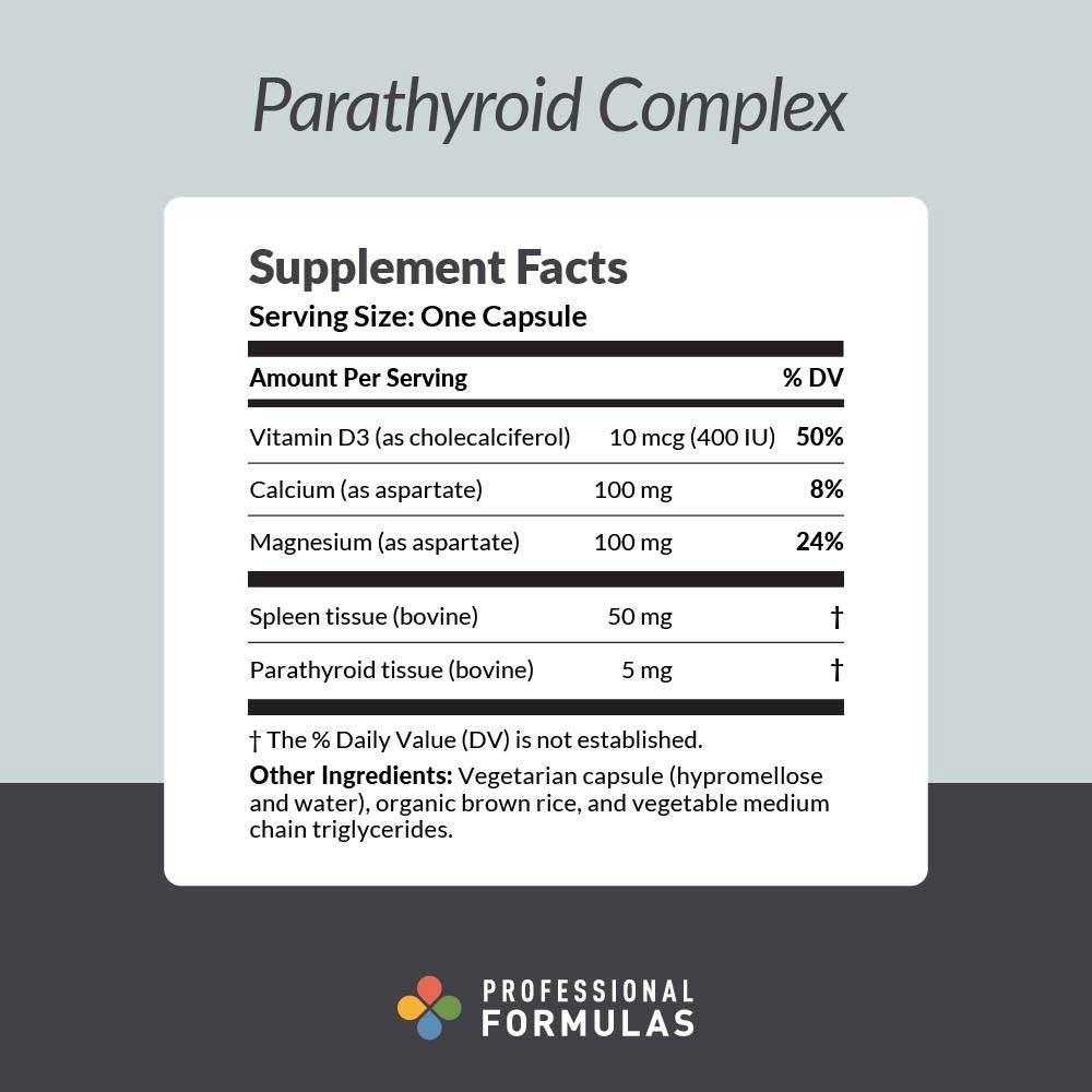 Professional Formulas Parathyroid Complex Ingredients