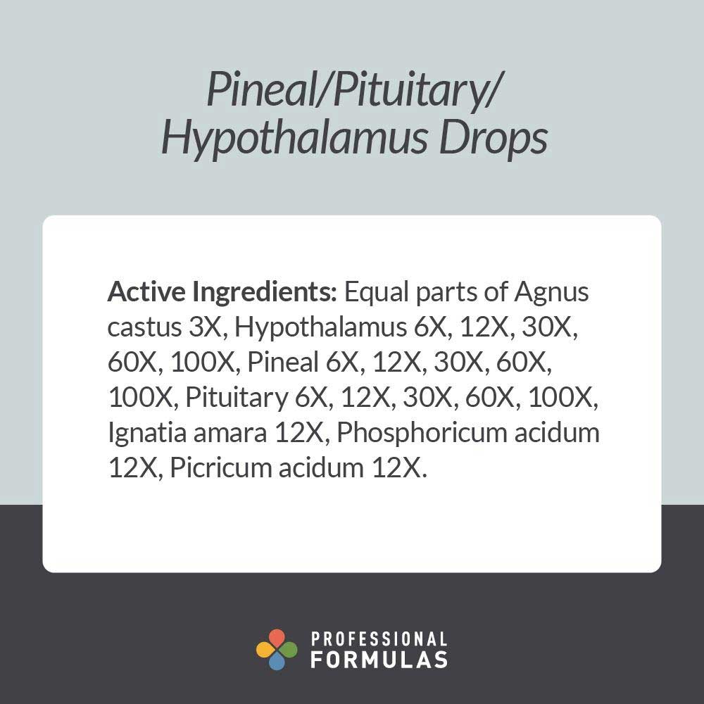 Professional Formulas Pineal/Pituitary/Hypothalamus Drops Ingredients