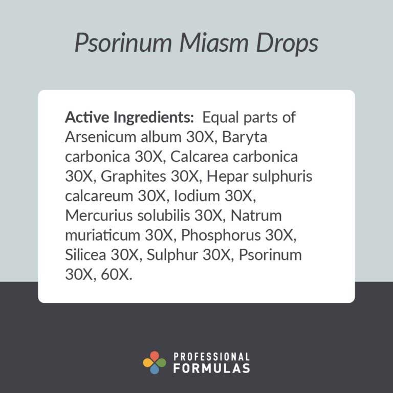 Professional Formulas Psorinum Miasm Drops Ingredients