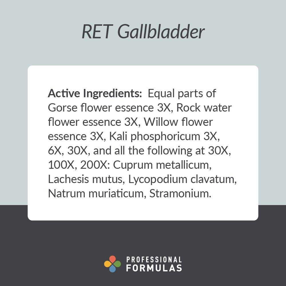 Professional Formulas RET Gallbladder Ingredients